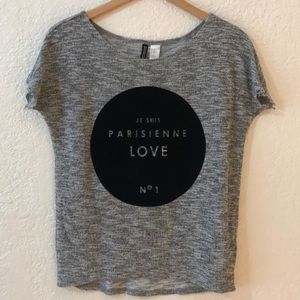 Gray T-shirt Divided XS